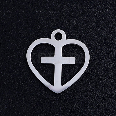 Non-Tarnish 201 Stainless Steel Hollow Charms STAS-Q201-JN318-1-1