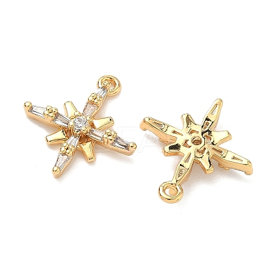 Brass Micro Pave Cubic Zirconia Pendants KK-A281-13C-G-1