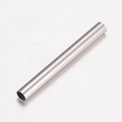 Tarnish Resistant 304 Stainless Steel Tube Beads STAS-P100-06P-1