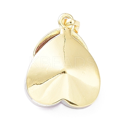 Real 18K Gold Plated Rack Plating Brass Micro Pave Cubic Zirconia Pendants KK-G466-02G-1