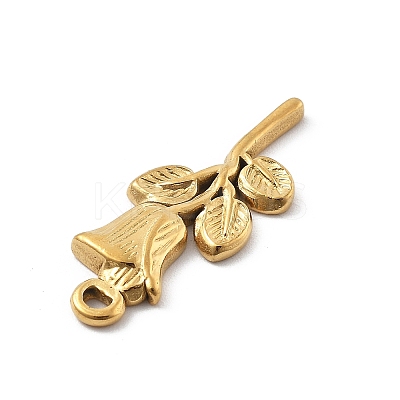 304 Stainless Steel Rhinestone Pendants STAS-D300-01G-02-1