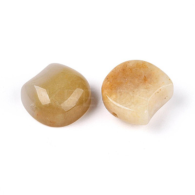 Natural Topaz Jade Cat Head Shape Beads G-T144-05H-1