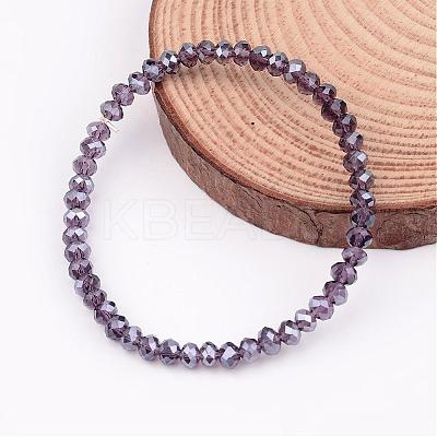 Glass Beaded Stretch Bracelets BJEW-JB02308-02-1