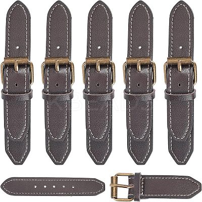 6Pcs Imitation Leather Toggle Buckle LS-FIND-FG0001-29-1