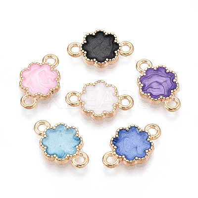 Alloy Enamel Connector Charms PALLOY-N181-13KCG-1