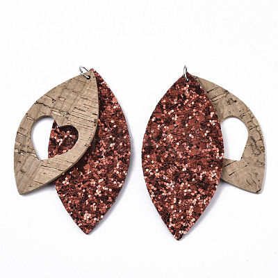 PU Leather Big Pendants FIND-R084-05-1