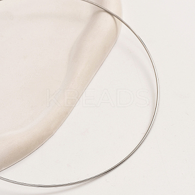 Non-Tarnish 201 Stainless Steel Simple Thin Collar Necklace QV1917-2-1