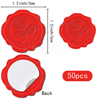 Adhesive Wax Seal Stickers DIY-CP0010-69D-1