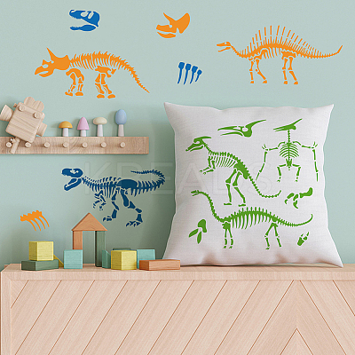 1 Set PET Hollow Out Drawing Painting Stencils DIY-MA0002-46-1