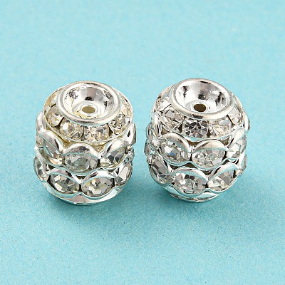 Brass Rhinestone Beads RB-F035-03S-1