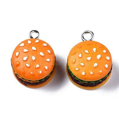 Opaque Resin Pendants RESI-S356-061A-1