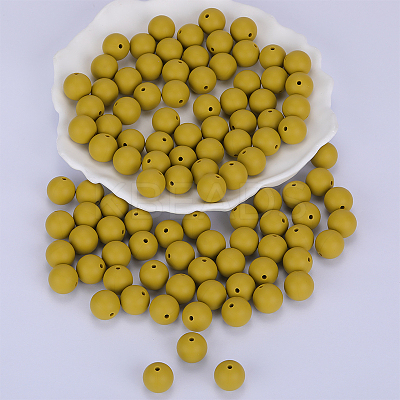 Round Silicone Focal Beads SI-JX0046A-71-1
