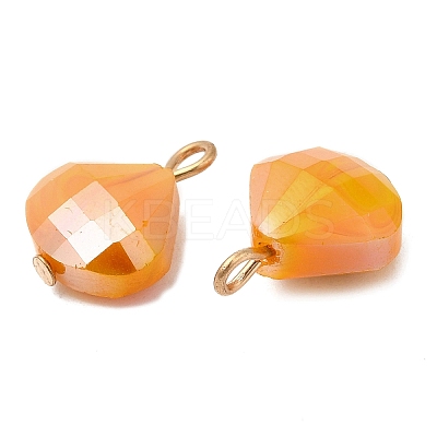 Imitation Jade Glass Pendants KK-Q777-04LG-1
