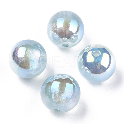 ABS Plastic Imitation Pearl Beads PACR-N013-01B-01-1