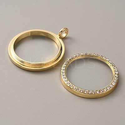 Alloy Crystal Rhinestone Locket Pendants FIND-WH0061-78G-1