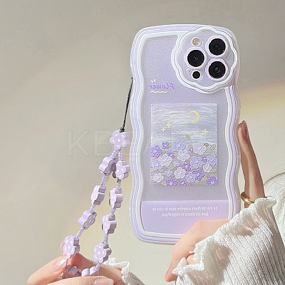 Oil Painting Flower TPU Plastic Mobile Phone Cover PW-WGF7DDA-11-1