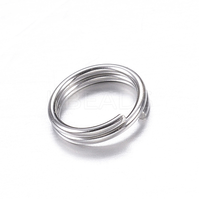 Tarnish Resistant 201 Stainless Steel Split Rings X-STAS-P092-03-1