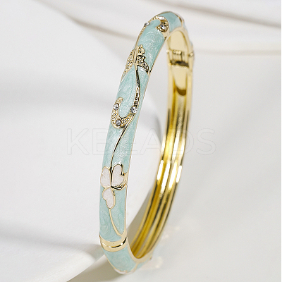 Vintage Zinc Alloy Hinged Bangles for Women JY4654-6-1