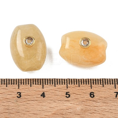 Natural Topaz Jade European Beads GG-CBA105B-02A-G-1