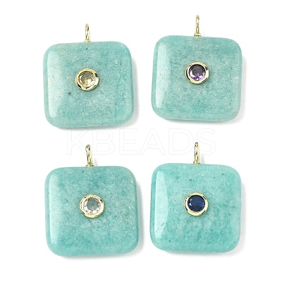 Natural Amazonite Pendants G-H318-02G-05-1