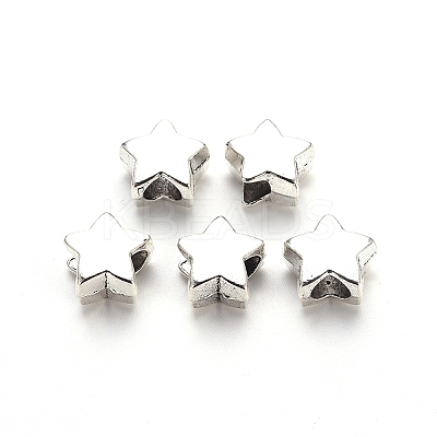 Tibetan Style Alloy European Beads LS-X-TIBE-N006-100AS-LF-1