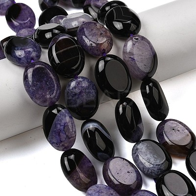 Natural Agate Beads Strands G-F820-N01-01-1
