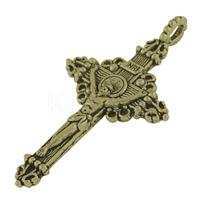 Tibetan Style Alloy Pendants LS-PALLOY-J050-01AB-NR-1