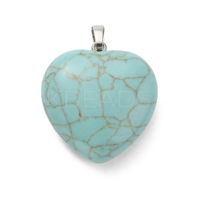Synthetic Turquoise Pendants G-B042-02P-09-1