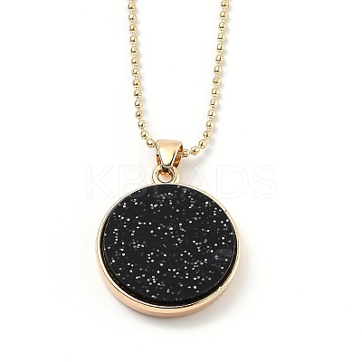 Alloy Rhinestone Pendant Necklaces NJEW-H306-A08-G-1