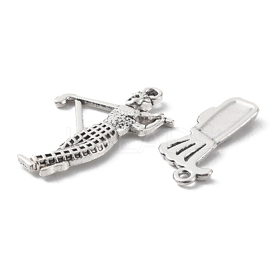 42Pcs 7 Style Sports Theme Tibetan Style Alloy Pendants FIND-FS0001-56-1