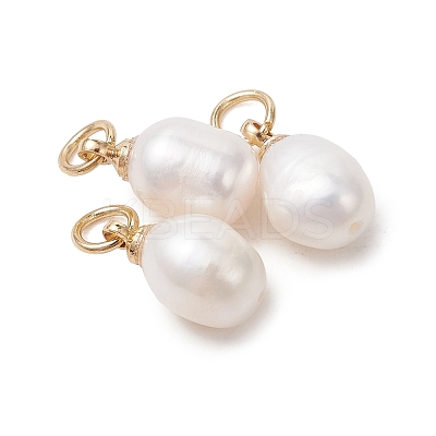 Natural Cultured Freshwater Pearl Pendants PALLOY-JF05225-01-1
