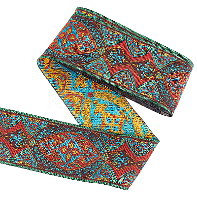 Ethnic 5M Style Embroidery Polycotton Ribbons OCOR-FG0001-42A-1