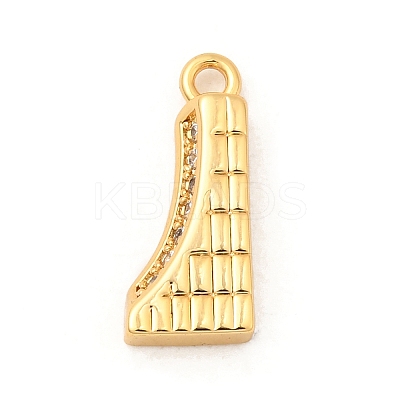 Brass Micro Pave Cubic Zirconia Pendants KK-C117-12G-J-1