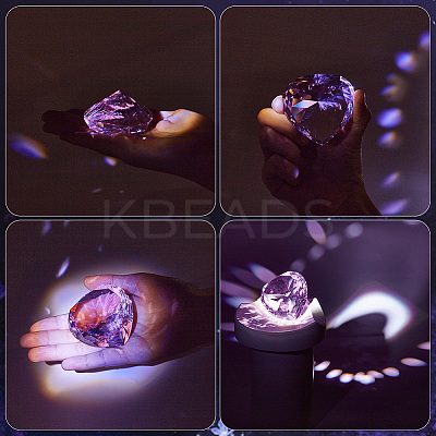 K9 Glass Rhinestone Heart Ornaments DJEW-WH20001-06B-1