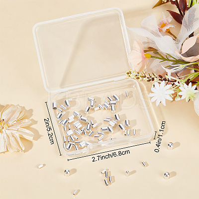 90Pcs 3 Style Brass Cord Ends KK-BBC0003-57S-1