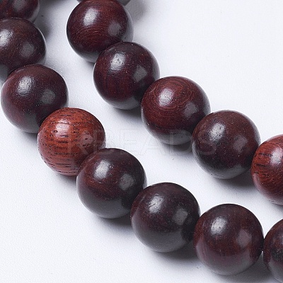 Imitation Burmese Wood Beads Strands X-WOOD-J001-03-8mm-1-1