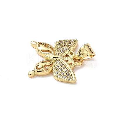 Brass Micro Pave Cubic Zirconia Charms LS-KK-Q068-09B-G-1