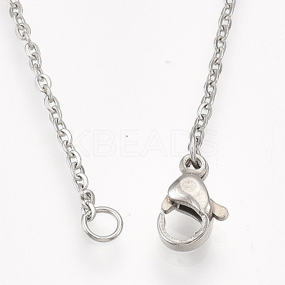 Non-Tarnish 201 Stainless Steel Pendant Necklaces LS-NJEW-T009-JN037-1-45-1