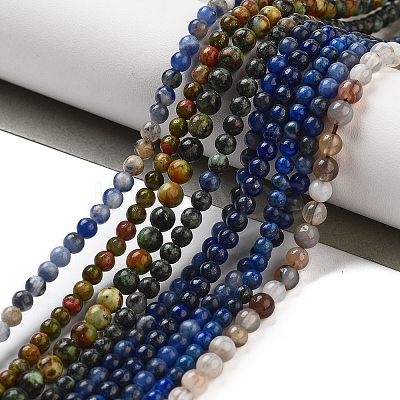 Natural Mixed Gemstone Beads Strands G-F591-14-1