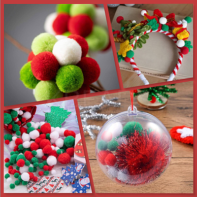 3 sets Polyester Ball Decoration DIY-SC0031-26A-1