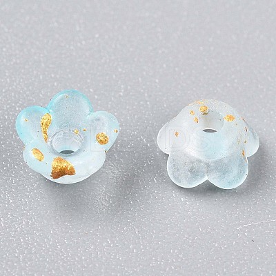 Frosted Transparent Acrylic Beads OACR-N137-72I-1