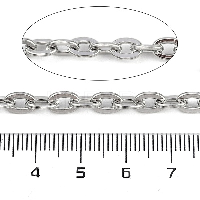 Non-Tarnish 304 Stainless Steel Link Chains CHS-A013-05P-1