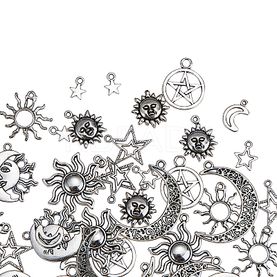 Tibetan Style Alloy Pendants TIBEP-CJ0001-08-1