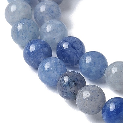 Natural Blue Aventurine(Dyed & Heated) Beads Strands G-U015-8MM-01-1