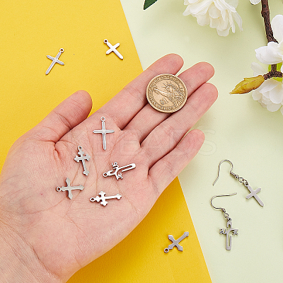 10Pcs 5 Style 304 Stainless Steel Pendants STAS-CJ0001-229-1