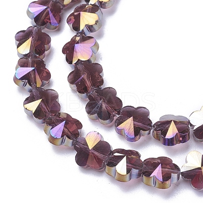 Electroplate Glass Beads Strands EGLA-J148-A-AB08-1