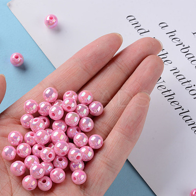 Opaque Acrylic Beads X-MACR-S370-D8mm-A02-1