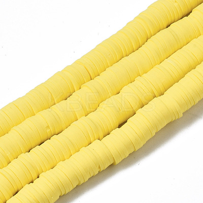 Handmade Polymer Clay Beads Strands CLAY-R089-8mm-126-1