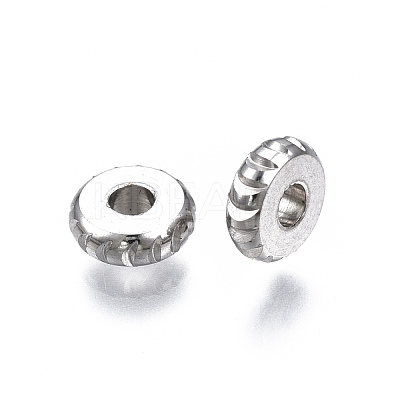 Tarnish Resistant 201 Stainless Steel Spacer Beads STAS-S117-013-1