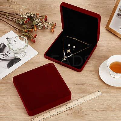 Square Velvet Jewelry Gift Boxes CON-WH0089-113A-1